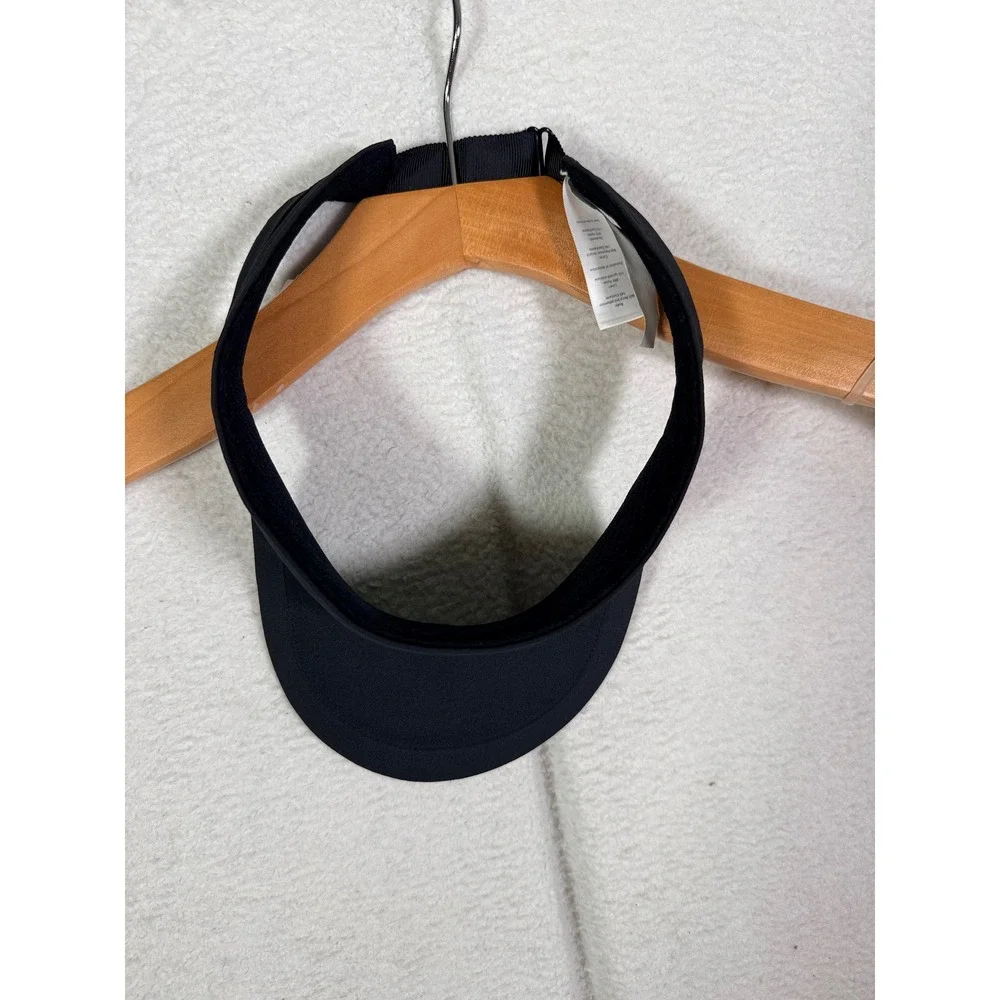 Ivivva Lululemon Black Athletic Running Tennis Visor Adjustable Hat M/L IV9597S